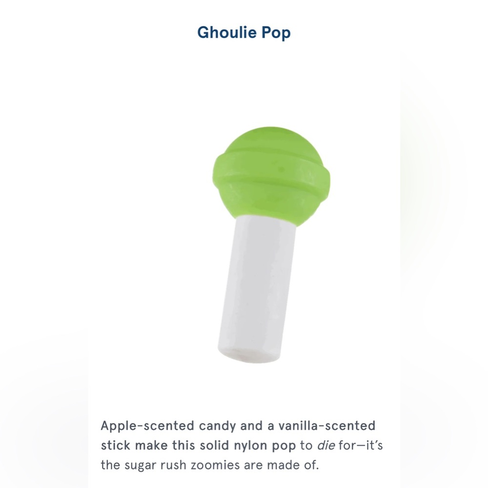 BarkBox Nylon Ghoulie Pop Tough Chewers Dog Toy